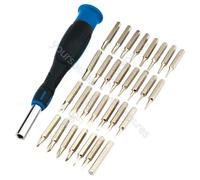 Draper Soft Grip Precision Screwdriver & Bit Set (31 Piece)