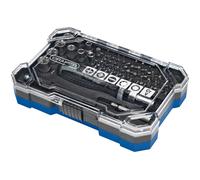 Draper Soft Grip Ratchet Screwdriver And Bit Set (55 Piece) Pk 1 13442