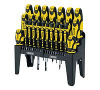 Draper Soft Grip Screwdriver and Bit Set, Yellow (47 Piece)