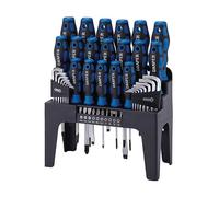 Draper Soft Grip Screwdriver Hex Key & Bit Set Chrome