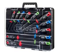Draper Soft Grip Screwdriver Set 12 Piece Mixed With Magnetic Tips 13436