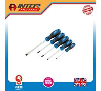 Draper Soft Grip Screwdriver Set, 3 x Plain Slot, 1 x Cross Slot, 1 x PZ TYPE (5