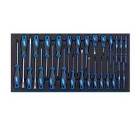 Draper Soft Grip Screwdriver Set in Full Drawer EVA Insert Tray 27 Piece 63406