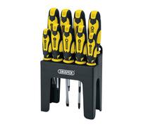Draper Soft Grip Screwdriver Set, Yellow (9 Piece) 16728
