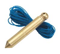 Draper Solid Brass Plumb Bob With Nylon Line, 100G, 5M 60698