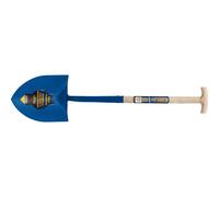 Draper Expert Solid Forged Contractors Round Mouth Shovel, No.2 with Ash Shaft and T-Handle