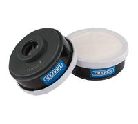 Draper Spare A1P2 Filters (2) for Combined Vapour and Dust Respirator 03030