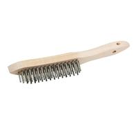 Draper Stainless Steel 4 Row Wire Scratch Brush, 310mm