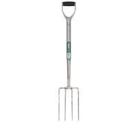 Draper STAINLESS STEEL DIGGING FORK 83755 Stainless Steel Soft Grip Garden Fork