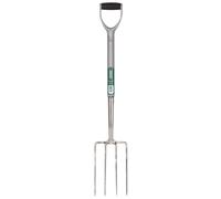 Draper Stainless Steel Garden Fork with Soft Grip Handle