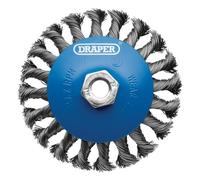 Draper Wire Wheel Brush 08063 - Steel Bevelled Twist-Knot - 115mm M14