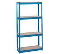 Draper Steel Shelving Unit, 4 Shelves, L760 x W300 x H1520mm