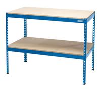 Draper Steel Workbench Powder Coated Finish & MDF Worktop 1200mm x 600mm x 900mm