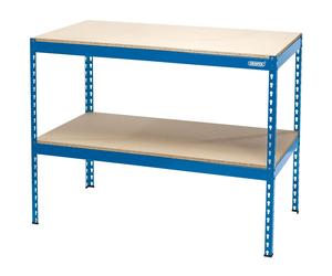 Draper Steel Workbench Powder Coated Finish & MDF Worktop 1200mm x 600mm x 900mm