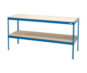 Draper Steel Workbench Powder Coated Finish & MDF Worktop 1800mm x 600mm x 900mm