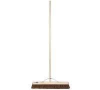 Draper Stiff Bassine Broom 600mm Support Bracket And Wooden Handle 01089