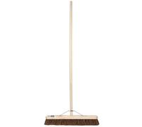 Draper Stiff Bassine Heavy Duty Broom Support Bracket & Wooden Handle 600mm x2