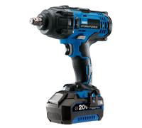 Draper Storm Force 20V Mid-Torque Impact Wrench, 1/2" Sq. Dr., 400Nm, 1 x 4.0Ah Battery, 1 x Charger