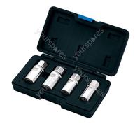 Draper Stud Extractor Set, 1/2" Sq. Dr. (4 Piece)