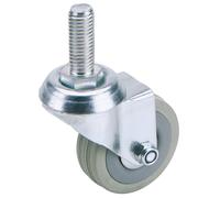 Draper Swivel Bolt Fixing Rubber Castor, 50mm Diameter, S.W.L. 50kg