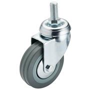 Swivel Bolt Fixing Rubber Castor, 75mm Diameter, S.W.L. 70kg