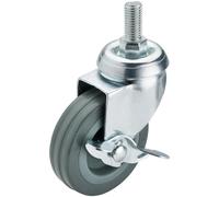 Draper 65476 75 mm-Diameter Rubber Castor Bolt Fixing