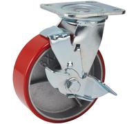 Draper Swivel Plate Fixing Heavy Duty Wheeled Casor and Brake 160mm