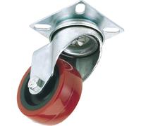 Draper Swivel Plate Fixing Polyurethane Wheeled Castor 75mm