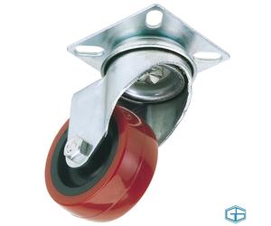 DRAPER SWIVEL PLATE FIXING WHEEL 100MM DIAMETER S.W.L 125KG STOCK NO: 65518