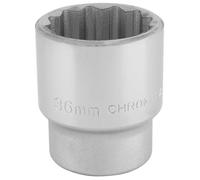 Draper Socket T-MM/B 3/4in Square Drive 12-Point 36 mm Blue