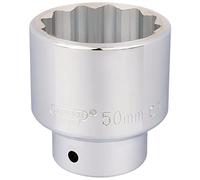 Draper 3/4" Drive Polished Finish Bi Hexagon Socket Metric 3/4" 50mm