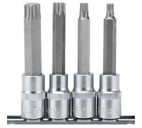 Draper T-TX/4/100 1/2'' Drive 100mm TX-STAR Socket Bit 4 Piece Set