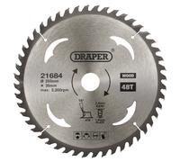 Draper TCT Circular Saw Blade for Wood 255 x 30mm 48T 21684