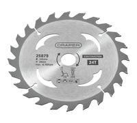 Draper TCT Construction Circular Saw Blade 165mm 24T 20mm