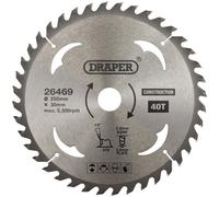 Draper TCT Construction Circular Saw Blade 26469 - 250 x 30 mm, 40T