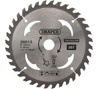Draper TCT Construction Circular Saw Blade 165mm 36T 20mm