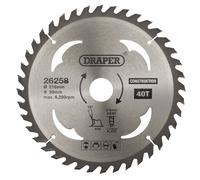 Draper TCT Construction Circular Saw Blade 216 x 30mm 40T 26258