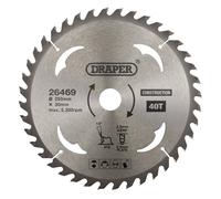 Draper TCT Construction Circular Saw Blade 250 x 30mm 40T 26469