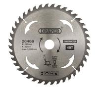 Draper 26469 TCT Construction Circular Saw Blade, 250 x 30mm, 40T
