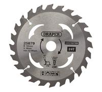 Draper TCT Construction Circular Saw Blade 165mm 24T 20mm