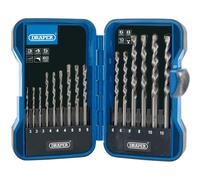 Draper TCT Masonry 15 Piece Drill Bit Set Carbon Steel Tools Tungtst