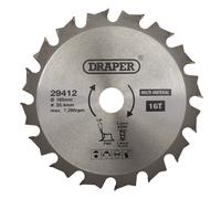 Draper TCT Multi-Purpose Circular Saw Blade 185 x 25.4mm 16T 29412