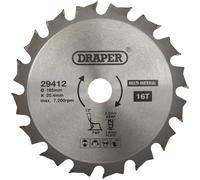 TCT Multi-Purpose Circular Saw Blade, 185 x 25.4mm, 16T