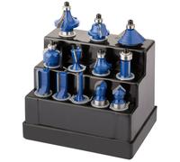 Draper TCT Router Bit Set, 1/2" (12 Piece)