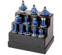 Draper Tct Router Bit Set, 1/2" (12 Piece) 72893