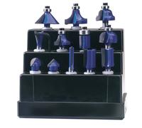 DRAPER TCT Router Bit Set, 1/4" (12 Piece) [72892]