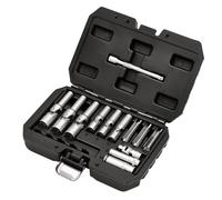 Draper 3/8" and 1/4" Drive 18 Piece Thin Wall PSG Glow Plug Socket Set