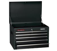 Draper Tool Chest, 5 Drawer, 26", Black