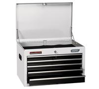 Draper Tool Chest 5 Drawer 26" White Steel Foam Linings Heavy Duty 35738