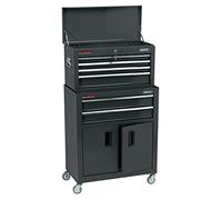Draper 6 Drawer Roller Cabinet and Tool Chest Combination Black